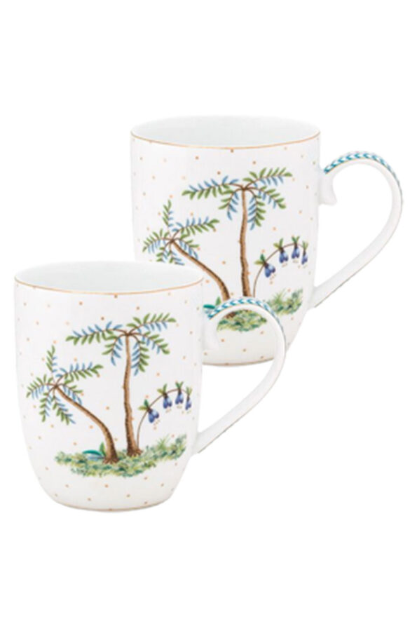pip studio jolie dots gold mug 145ml beyaz 2 adet