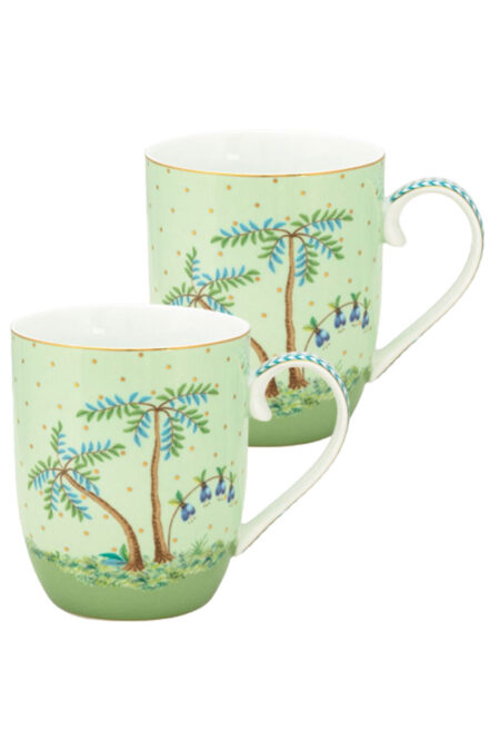 Pip Studio Jolie Dots Gold 145ml Kupa Small Mug Yeşil (2 ADET)