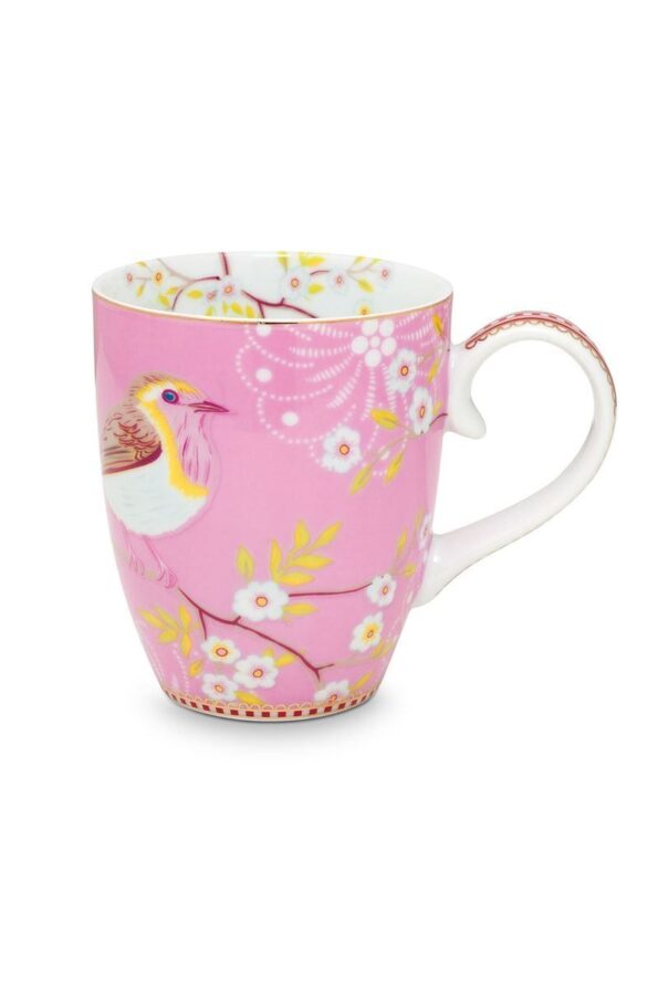 pip studio early bird 350ml xlarge mug kupa pembe 1