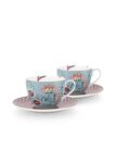 Pip Studio Flower Festival 280ml Çay Fincanı Mavi (2 ADET)
