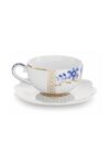 Pip Studio Royal White 125ml Türk Kahvesi Fincanı Beyaz Mavi