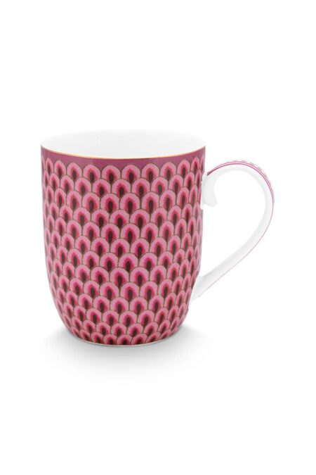 Pip Studio Flower Festival 145ml Small Mug Scallop Kupa Pembe