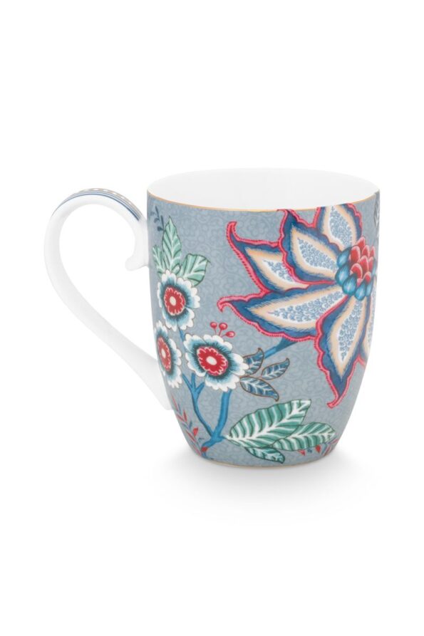 pip studio flower festival 450ml kupa xlarge mug mavi 2