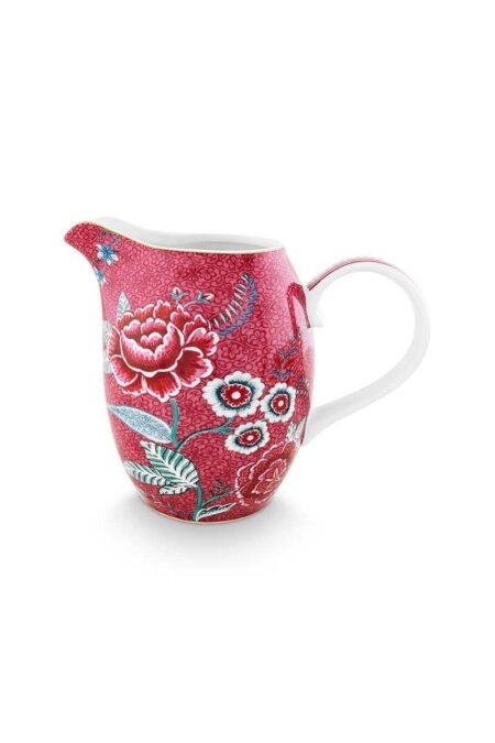 Pip Studio Flower Festival 950ml Sürahi Large Sütlük Pembe