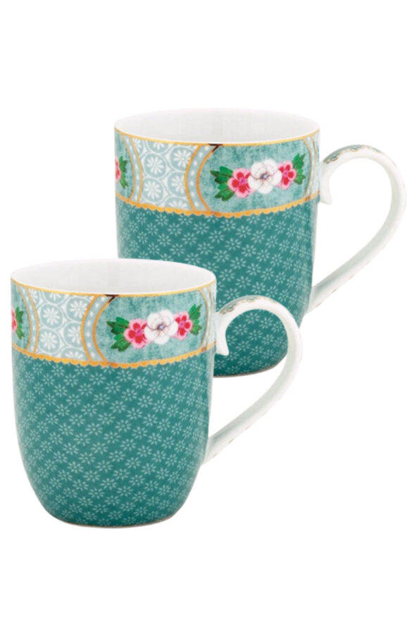 pip blushing birds small mug mavi 2 adet