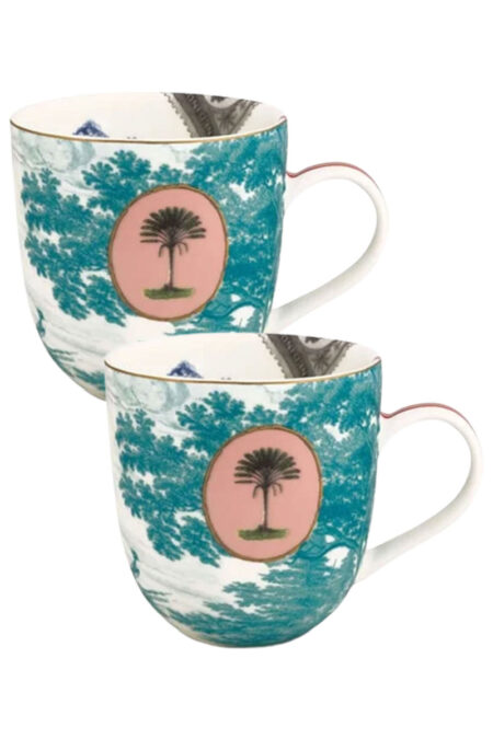 Pip Studio Heritage 300ml Kupa Large Mug Aqua Mavi (2 ADET)