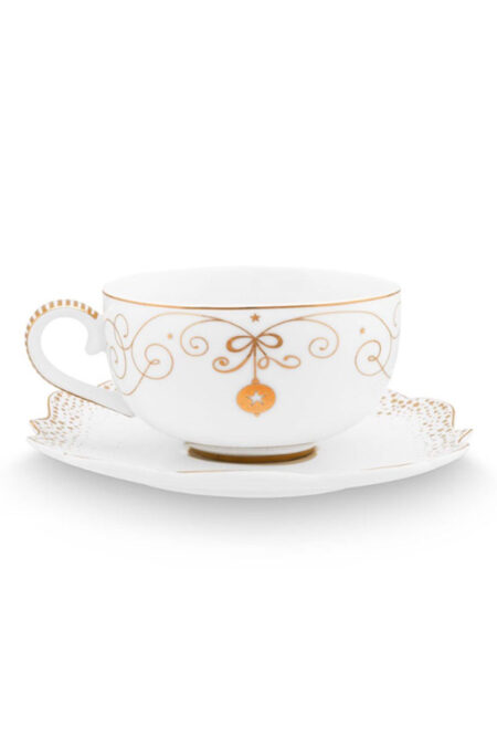 Pip Studio Royal Winter White 225ml Çay Fincanı Beyaz