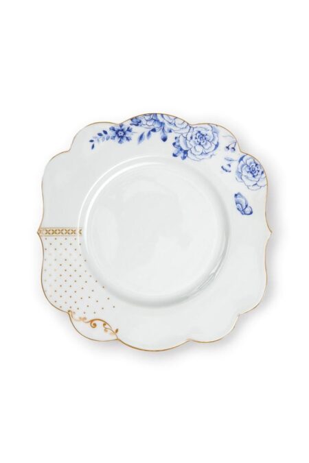 Pip Studio Royal White 23,5cm Tabak Kahvaltı Tabağı Beyaz Gold 1 ADET