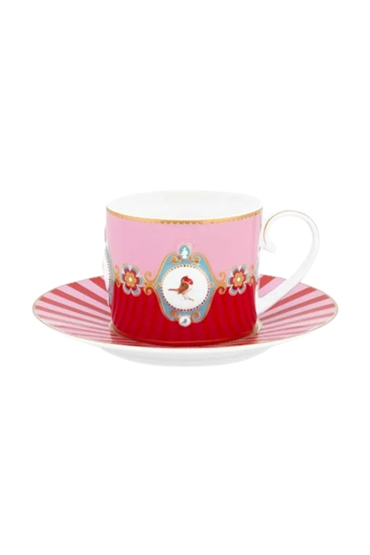 Pip Studio Love Birds Çay Fincanı Kırmızı 200ml
