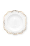 Pip Studio Royal Winter White 23,5cm Çukur Tabak Beyaz