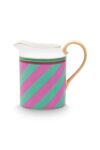 Pip Studio Chique Stripes Sütlük 260ml Pembe Yeşil Çizgili Yeni Seri