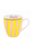 Blond Amsterdam Kupa Pembe Sarı Çizgili 200ml Mug Blah Blah Blah