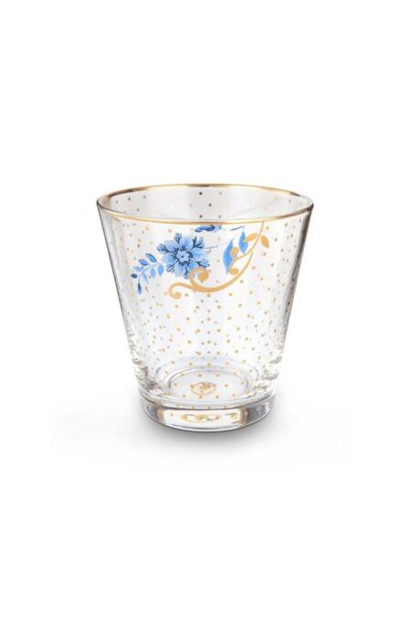 Pip Studio Royal Golden Dots Su Bardağı 270ml Cam Bardak Gold Mavi