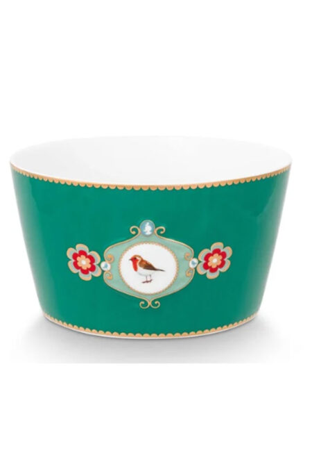 Pip Studio Love Birds 15cm Kase Düz Zümrüt Yeşili Tek Renk