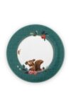 Pip Studio Winter Wonderland 17cm Tabak Pasta Tabağı Siyah