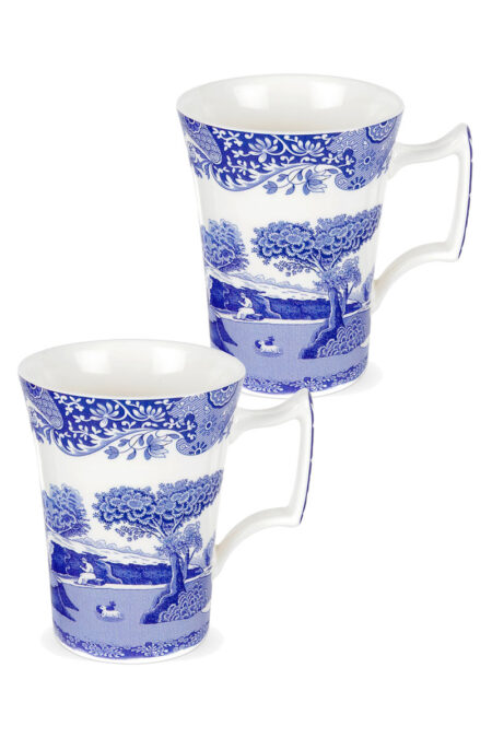 Spode Blue Italian Kupa 280ml Mavi Mug 2 adet