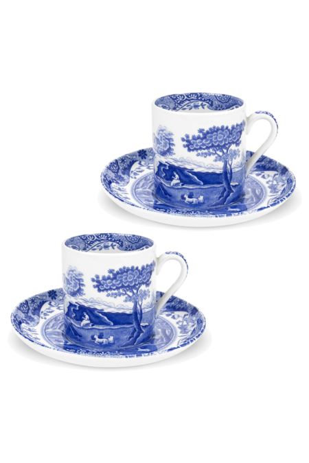 Spode Blue Italian Türk Kahvesi Fincanı 90ml Mavi 2 adet
