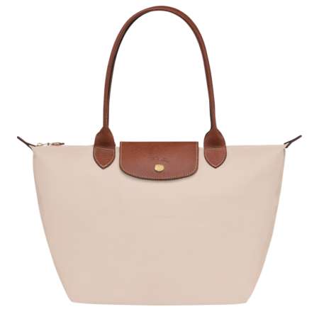 Longchamp Le Pliage Original (M) Medium Kadın Kol Çantası Krem