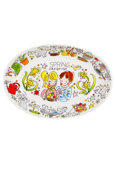 Blond Amsterdam Oval Servis Tabağı Bahar Temalı 28,5cm Spring Favorites