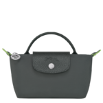 Longchamp Le Pliage Green Pouch (XS) XSmall Kadın Mini El Çantası Koyu Gri
