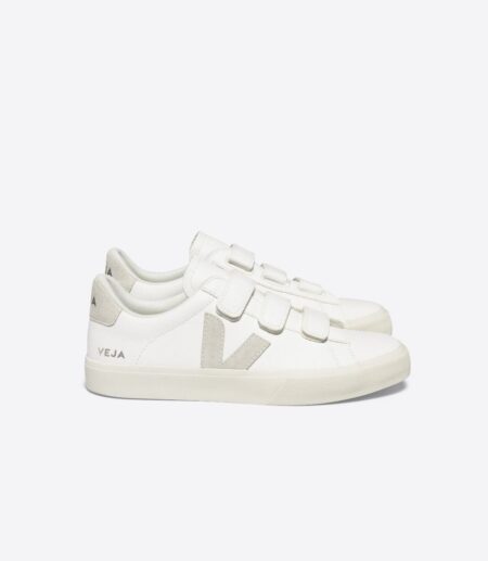 Veja Recife Logo Chromefree Unisex Deri Sneaker Beyaz