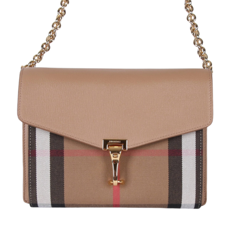 BURBERRY Macken Coca Kadın Çantası Ayarlanabilir Askı Camel Krem Renk