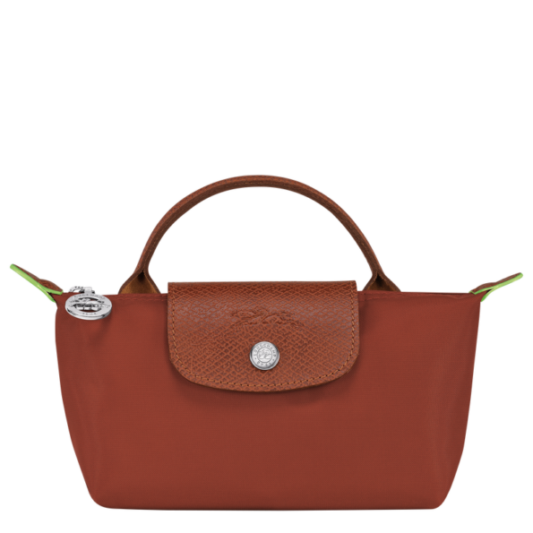 longchamp green pouch kestane 1