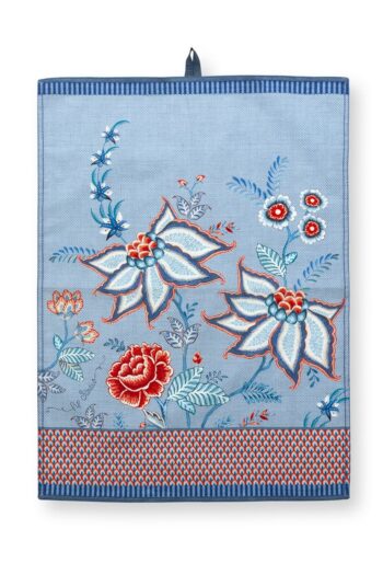 Pip Studio Flower Festival Kurulama Bezi 50x70cm Mavi