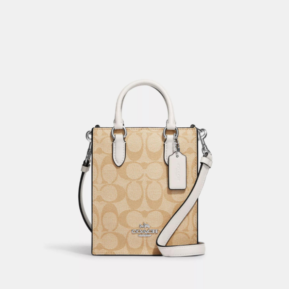 coach North South mini tote bag krem 1 1 1