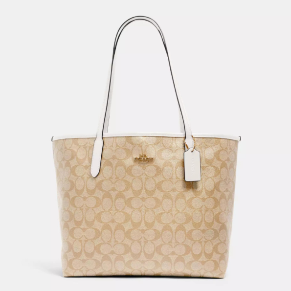 coach city tote bag krem beyaz 1 1
