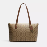 COACH Tote Bag Kadın Kol Çantası Kanvas Gold Haki Kahverengi Coach Baskılı