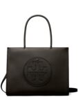 Tory Burch Ella Mini Tote Bag Kadın Omuz Çantası Siyah Uzun Askılı