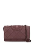 Tory Burch Fleming Mini Kadın Omuz Çantası Şarap Bordo Zincir Askılı