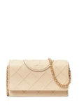 Tory Burch Fleming Mini Kadın Omuz Çantası Krem Zincir Askılı