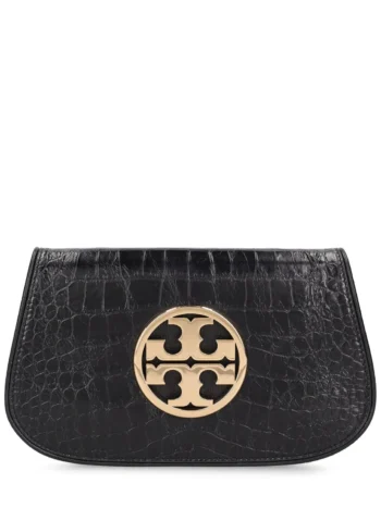 Tory Burch Reva Clutch Kadın Omuz Çantası Siyah Zincir Askılı