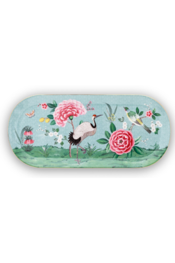 Pip Studio Blushing Birds 33cm Tabak Servis Tabağı Tepsi Mavi