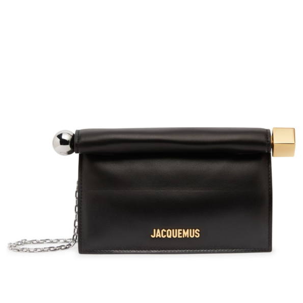 JACQUEMUS Clutch La Petite Pochette RondC siyah 1