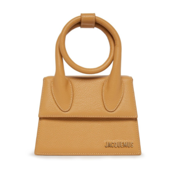 JACQUEMUS Le Chiquito Kadın Deri Çanta Camel Kahverengi Uzun Sap