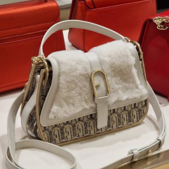 FURLA Flow Mini Kadın Çanta Uzun Askılı Marshmallow