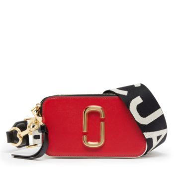 MARC JACOBS The Snapshot Kadın Kol Çantası Uzun Askılı Kırmızı Beyaz Bordo