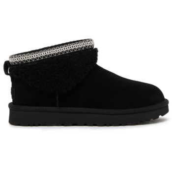UGG Ultra Mini Maxi Curly Kadın Bot Siyah