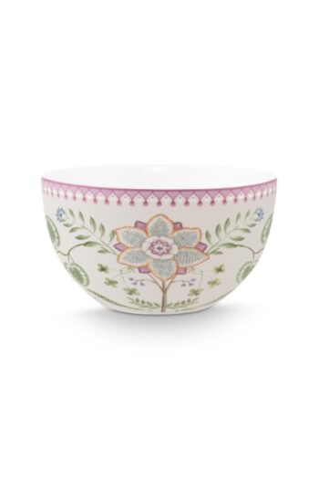 Pip Studio Lily & Lotus 18cm Kase Salata Kasesi Mor Pembe Çiçekli
