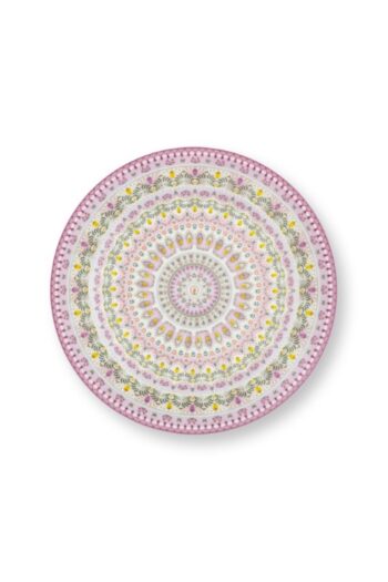 Pip Studio Lily & Lotus 32cm Tabak Supla Yemek Tabağı Porselen Mor Lila Multi Desenli