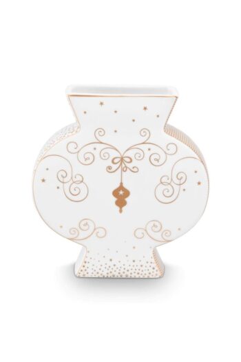 Pip Studio Vazo Royal Winter White 16cm Oval Beyaz