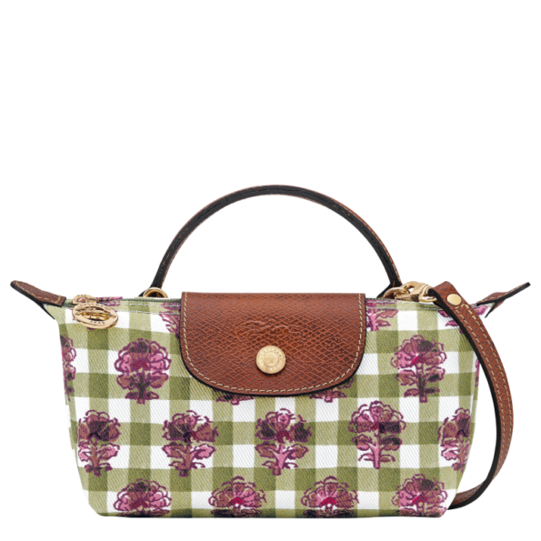 longchamp collection cicekli pouch enginar 1