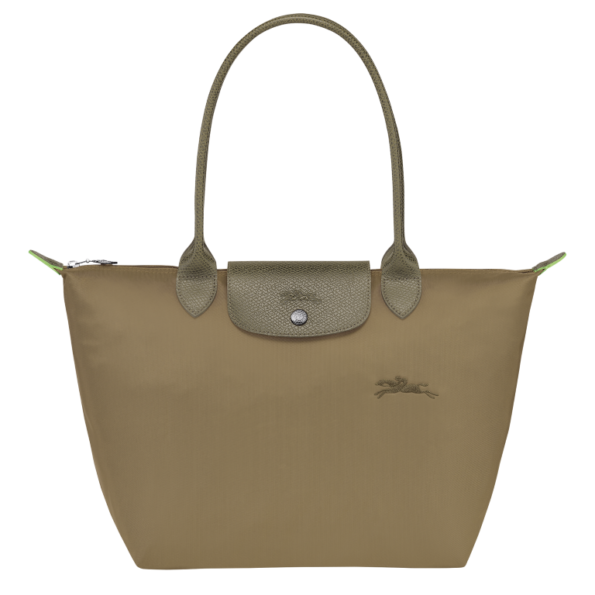 longchamp green medium shopper enginar 1