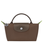 Longchamp Le Pliage Green Pouch (XS) XSmall Kadın Mini El Çantası Toprak Kahverengi