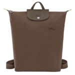 Longchamp Le Pliage Green (M) Medium YENİ Sırt Çantası Toprak Kahverengi