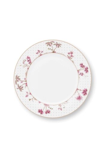 Pip Studio Jolie Dots Gold 26,5cm Tabak Yemek Tabağı Pembe