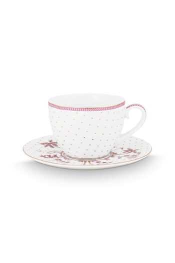 Pip Studio Jolie Dots Gold Çay Fincanı 280ml Pembe